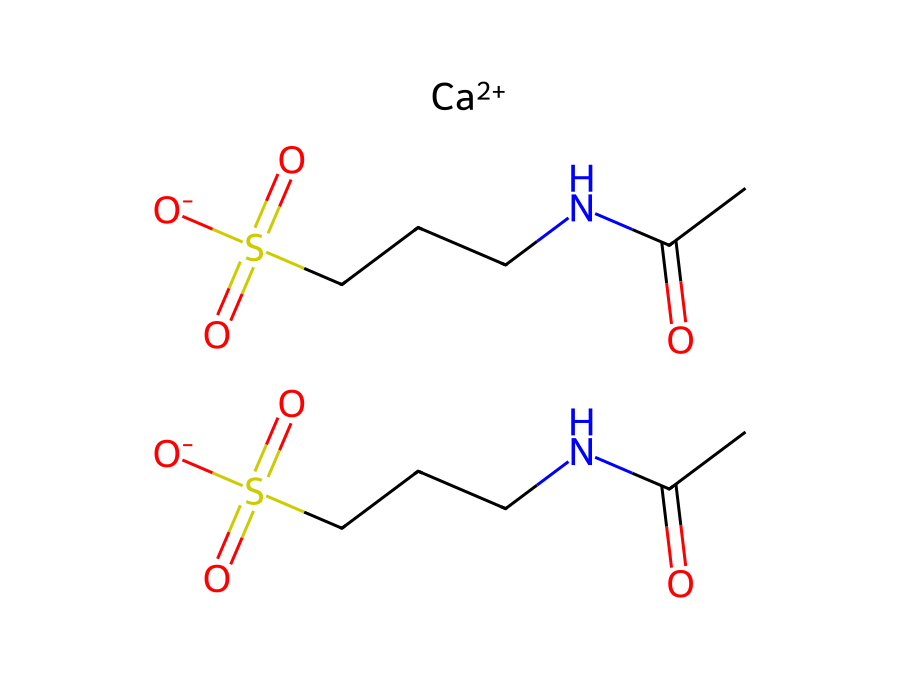 Molecular structure of Acamprosate Calcium